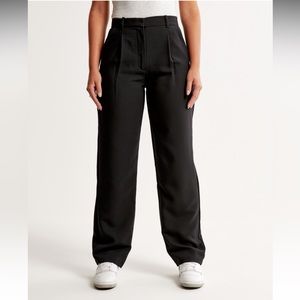 Abercrombie & Fitch Curve Love Tailored Relaxed Straight Pant